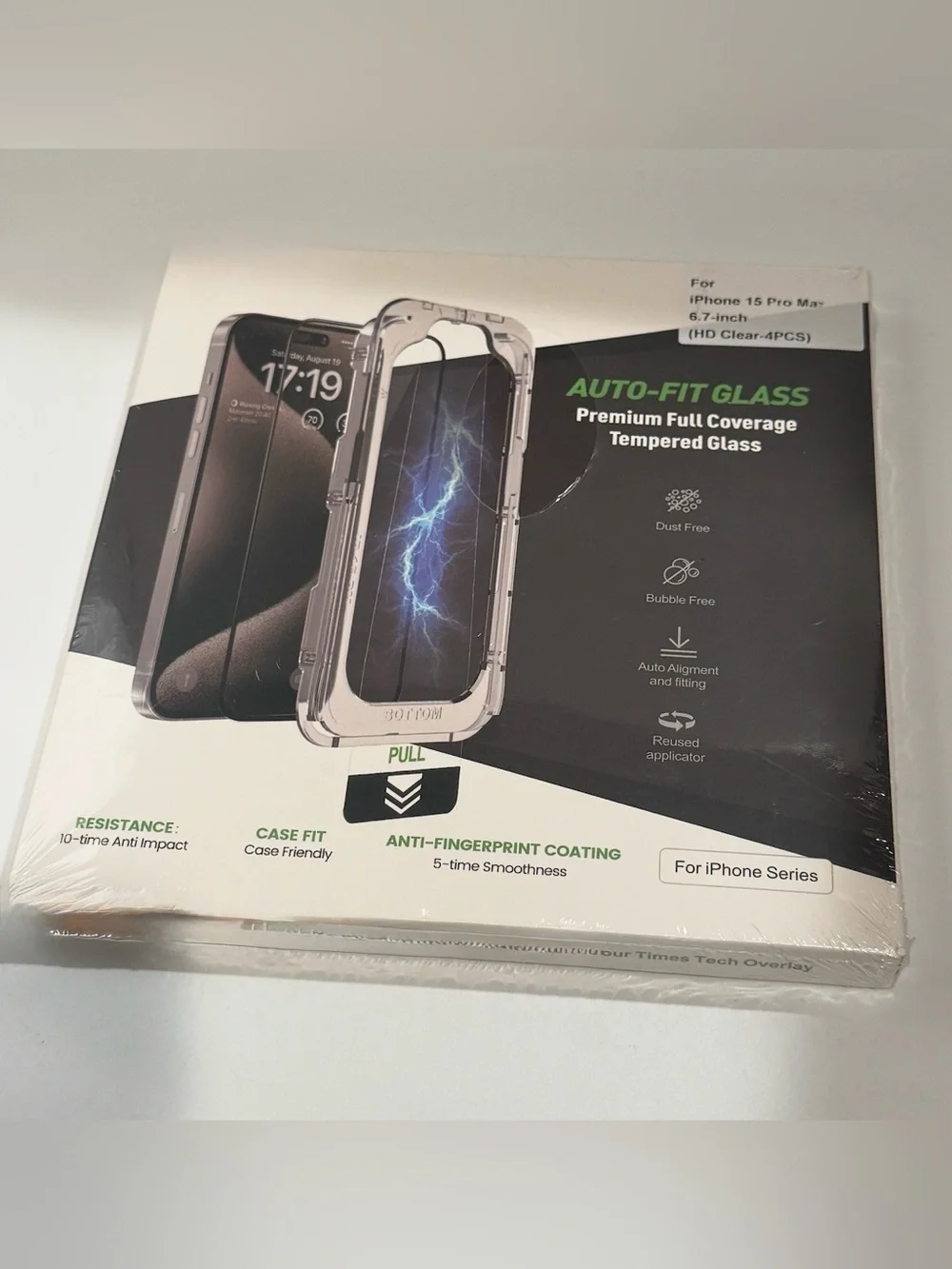 Clear Screen Protector Pack for Cell Phone - Transparent iPhone 15 Pro Max